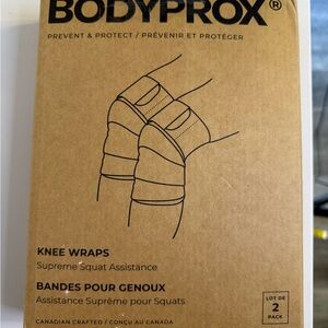 Black‎ Knee Wraps - 2 Pack